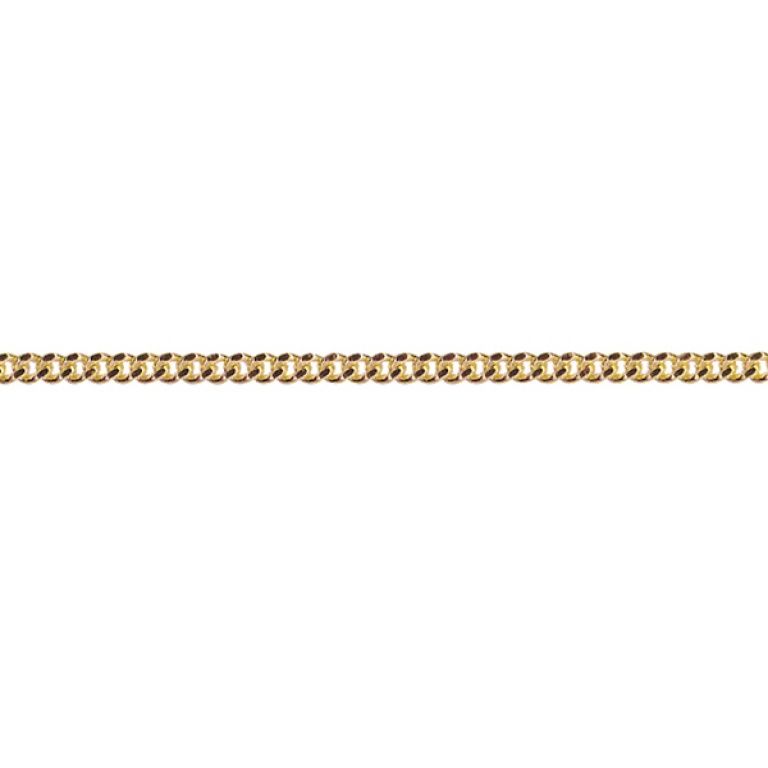 9ct Yellow Gold  Diamond Cut Curb Chain
