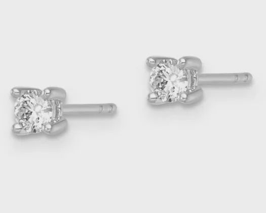 9K WG 0.26ct F VS LGD RBC 4 CLAW STUDS LGER-230021-026-W