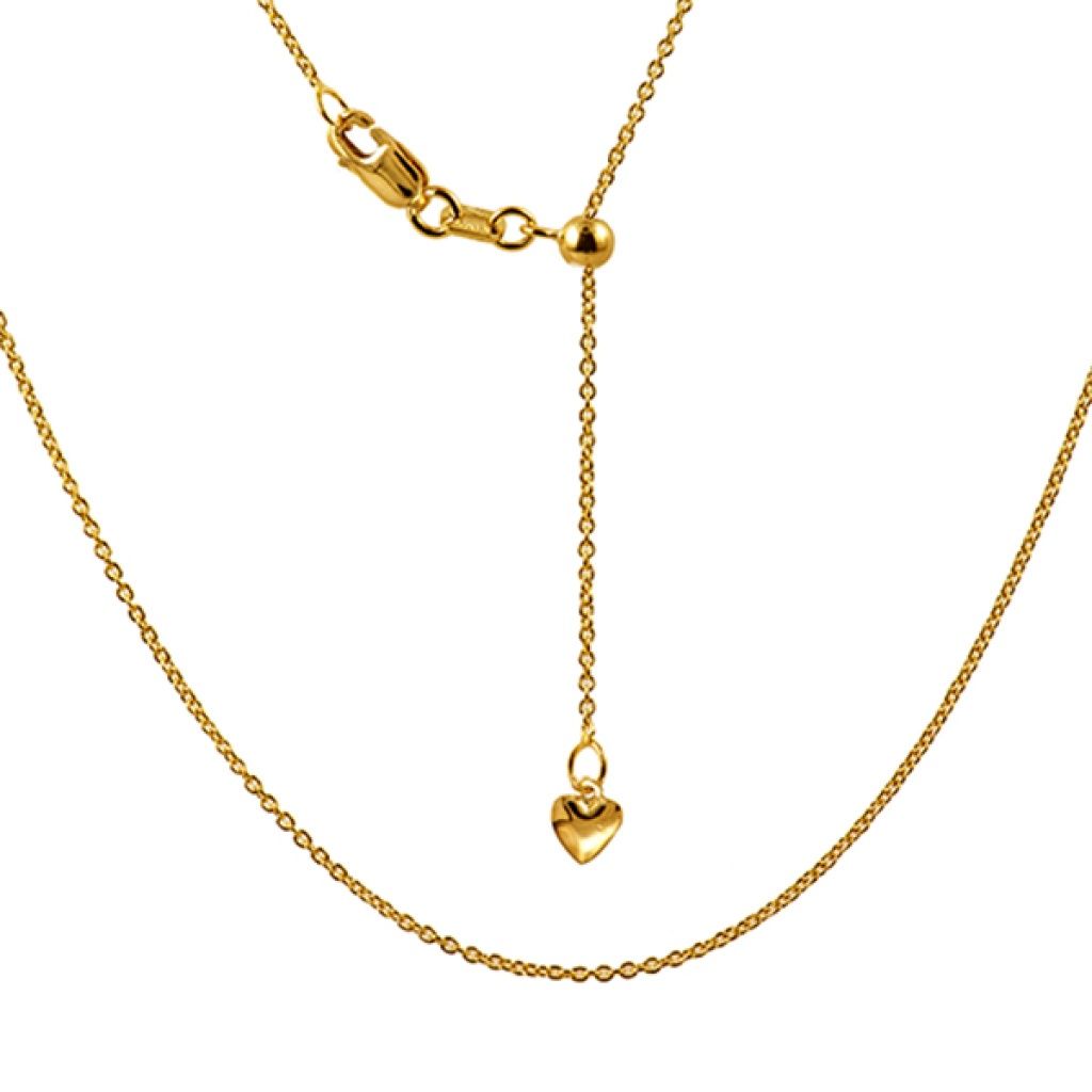 9CT ITALIAN 1.10MM CABLE SLIDER CHAIN ISN30/58/9Y