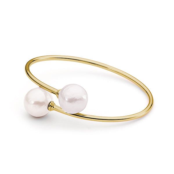 9ct yg white 13mm drop edison bangle IP82-BANGLE-9Y