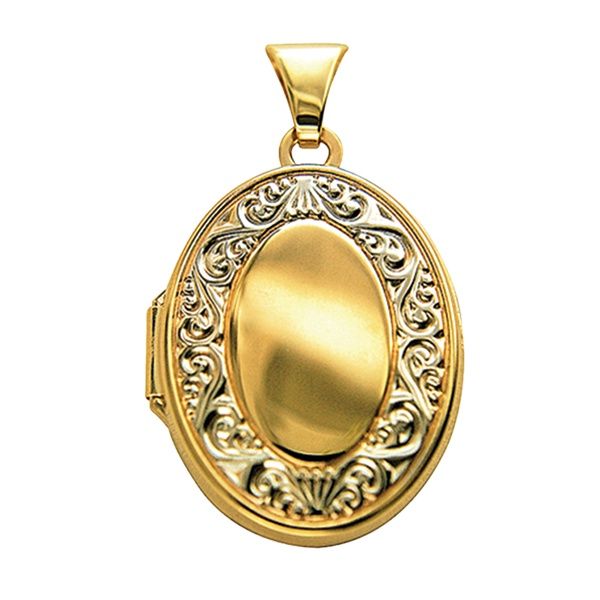 9CT YG/WG OVAL LOCKET L232/92T