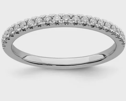 9K WG 0.20ct F VS LGD BAND RING LGDB-22919-020-W-N