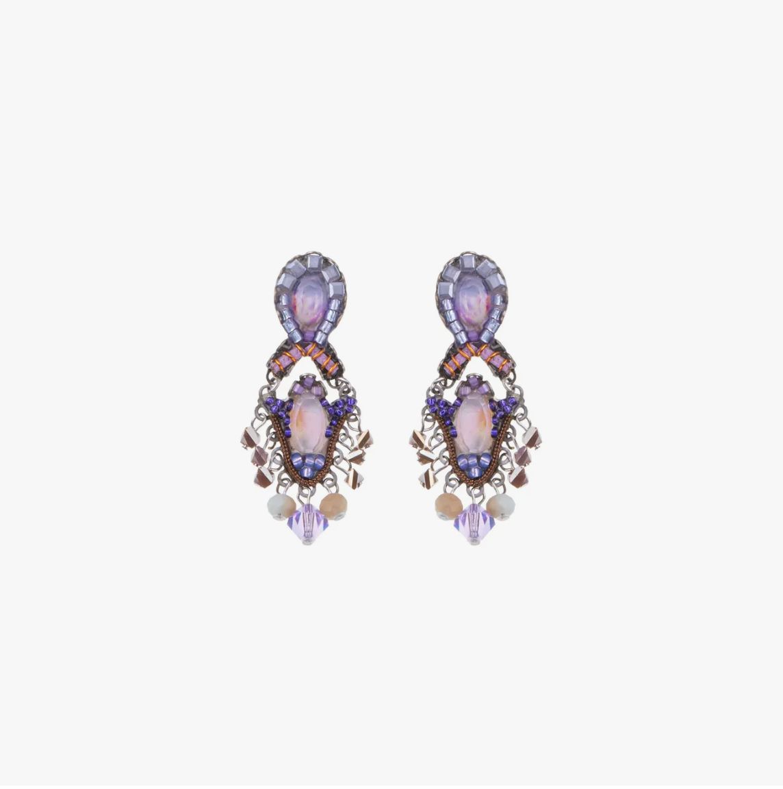 Ayala Bar - Purple Earrings Plum Blossom Set, Niamr C2008