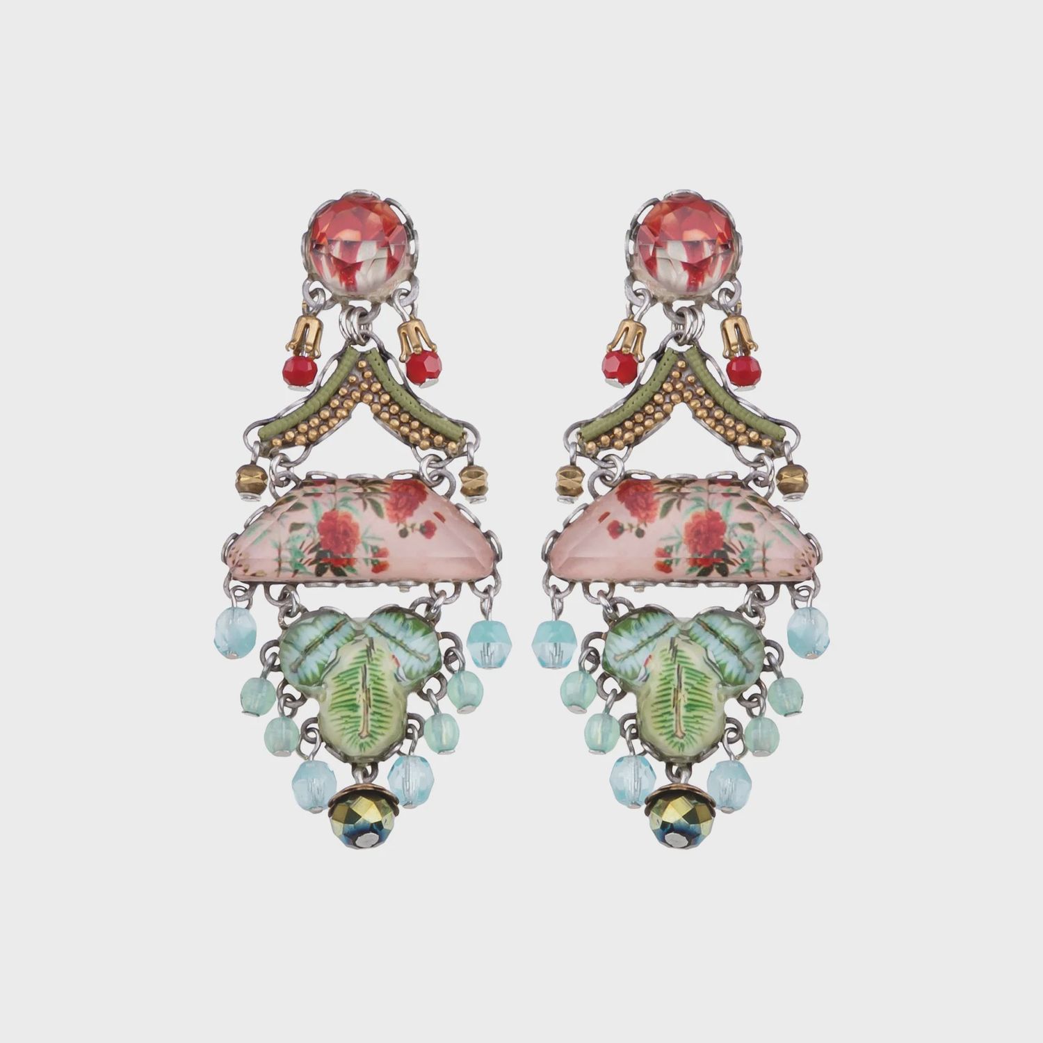 Ayala Bar Femenine Earrings Flower Garden Set, Alyssum R2246