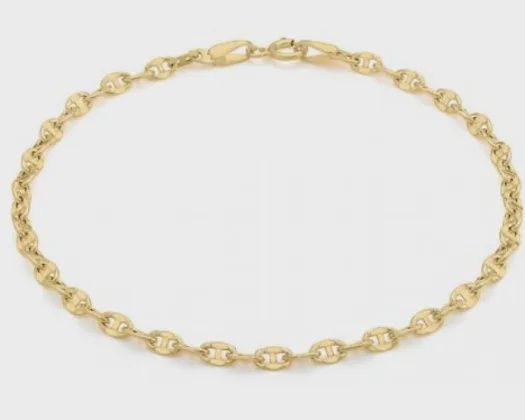 9K YG GUCCI LINK BRACELET 18cm 1.25.7641