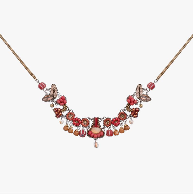 Ayalabar - Red Feminine Necklace Radical Red Set, Rout C3553 N/L C3553