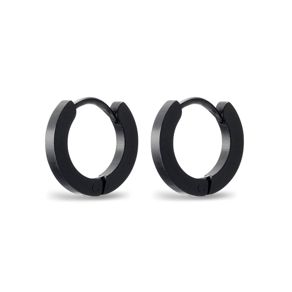 BLAZE STAINLESS STEEL HUGGIE IN SHINY FINISH SSE109-BLK