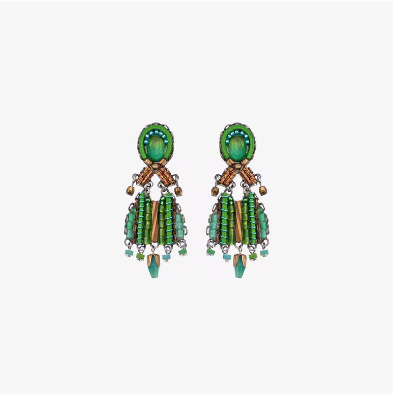 Ayala Bar Green Earrings Grassland Set, Zia C1999