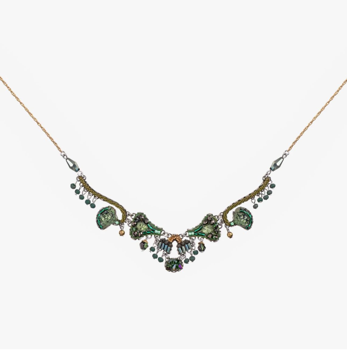 Ayala Bar - Viridian Mood Necklace, Metal: Tarnish-resistant hypo-allergenic, Nickel and lead free, 100% Handmade C3505