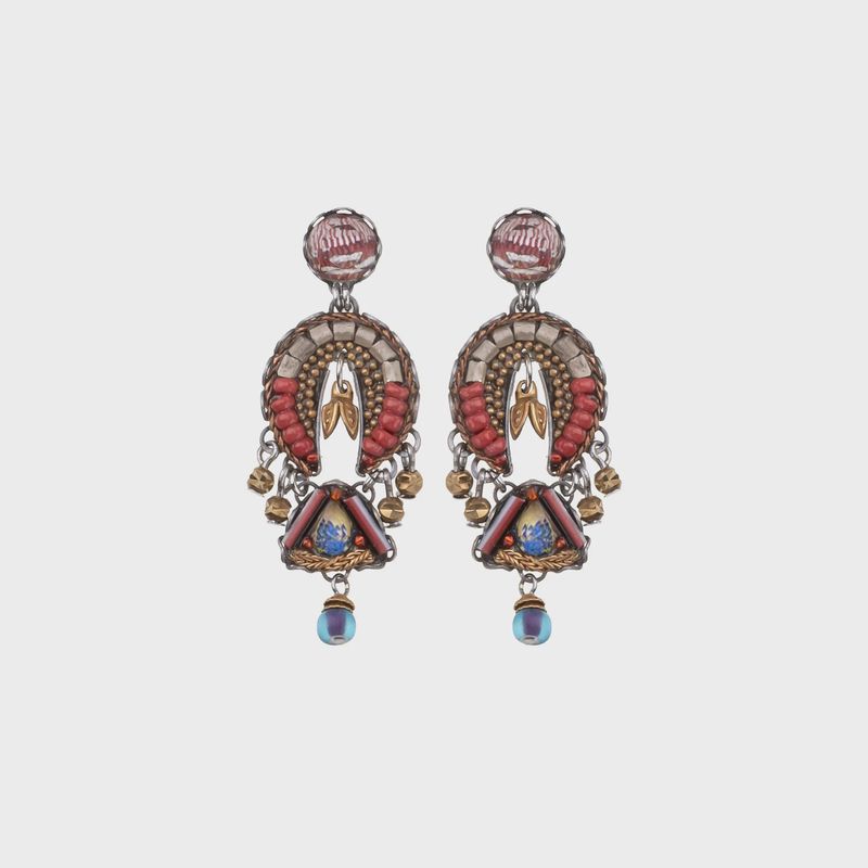 Ayala Bar - Desert Landscape, Galen C2083 width 1.8cm length 4.4cm Nickel free, Lead free, 100% Handmade C2083