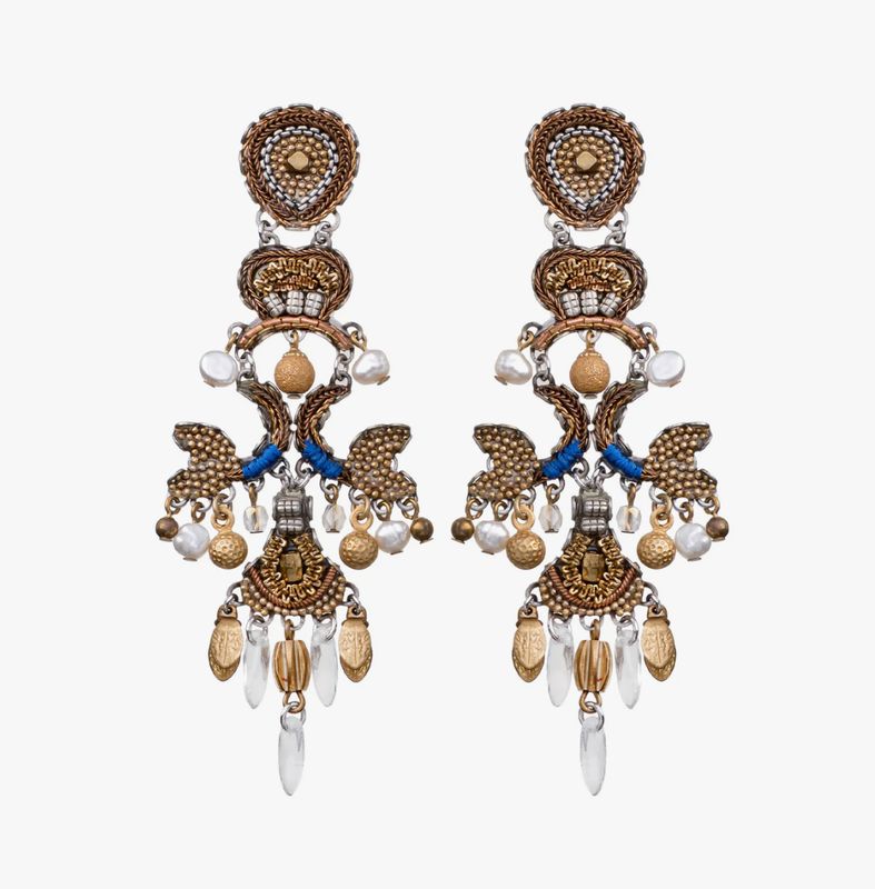 Ayala Bar - Gold Bohemian Earrings Gold Totem Set, Orla N2251