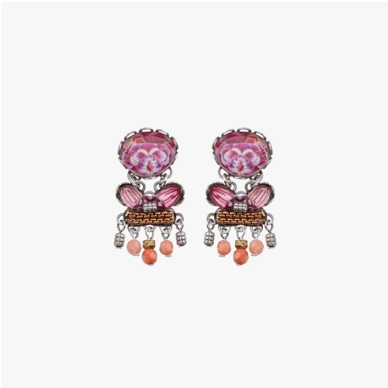 Ayala Bar Small Earrings Rose Embrace Set, Carol R2229
