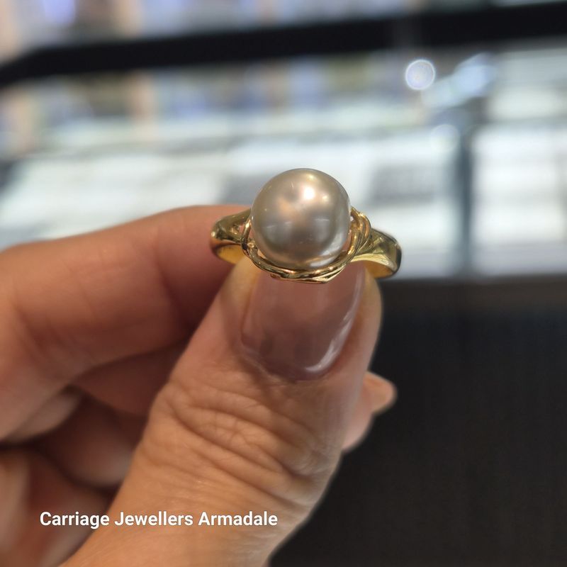 18KT Yellow Gold Broome Pearl Ring
