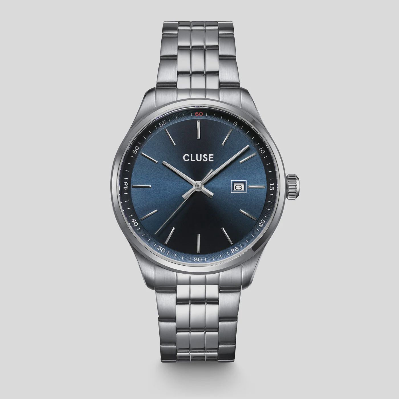 Cluse men's Antheor blue/silver steel link CW20903
