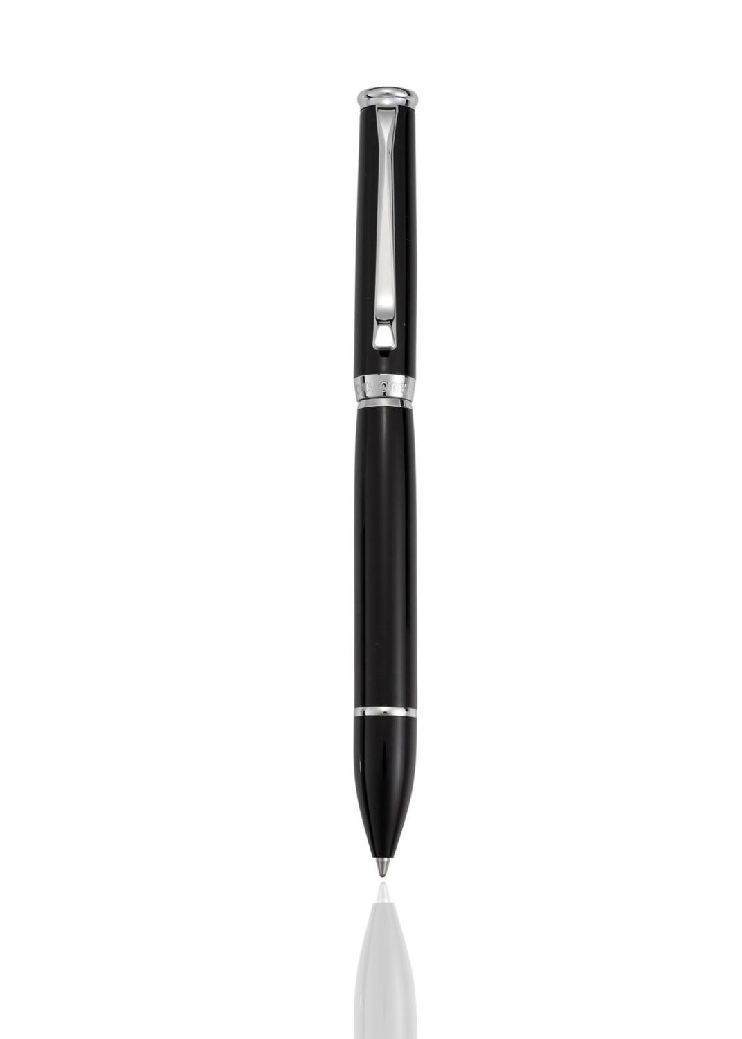black lacquer/silver ballpoint pen 800-17