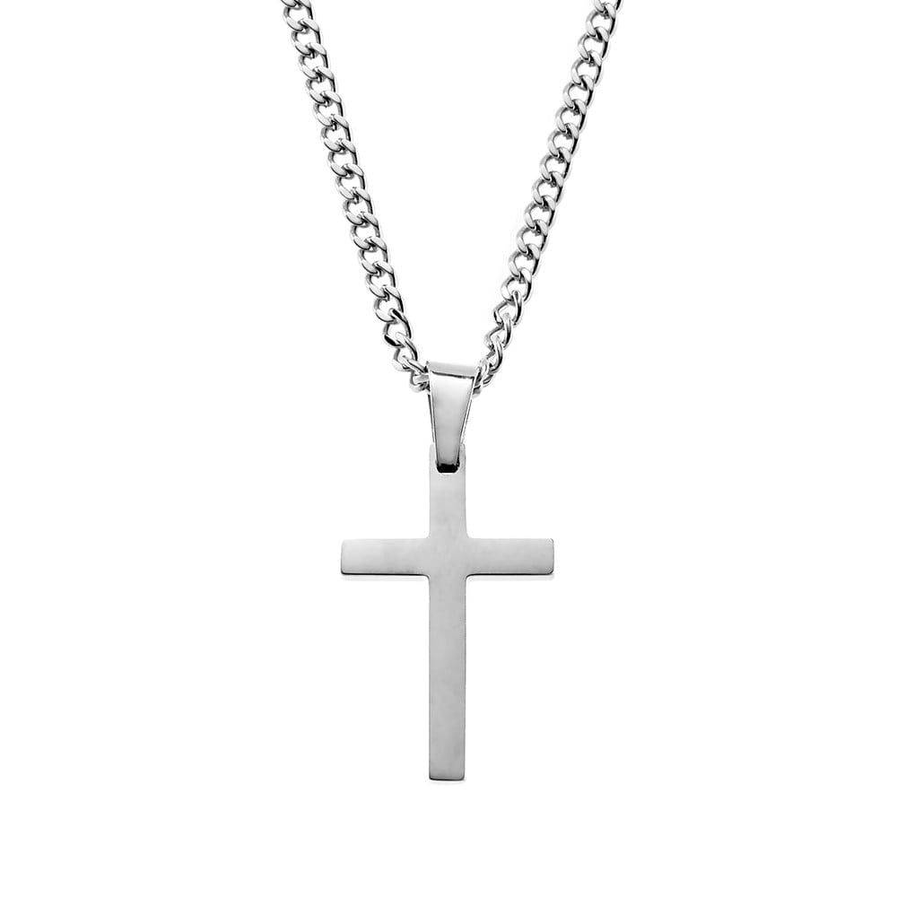 Blaze for him stainless steel n/l with cross SSN115-S