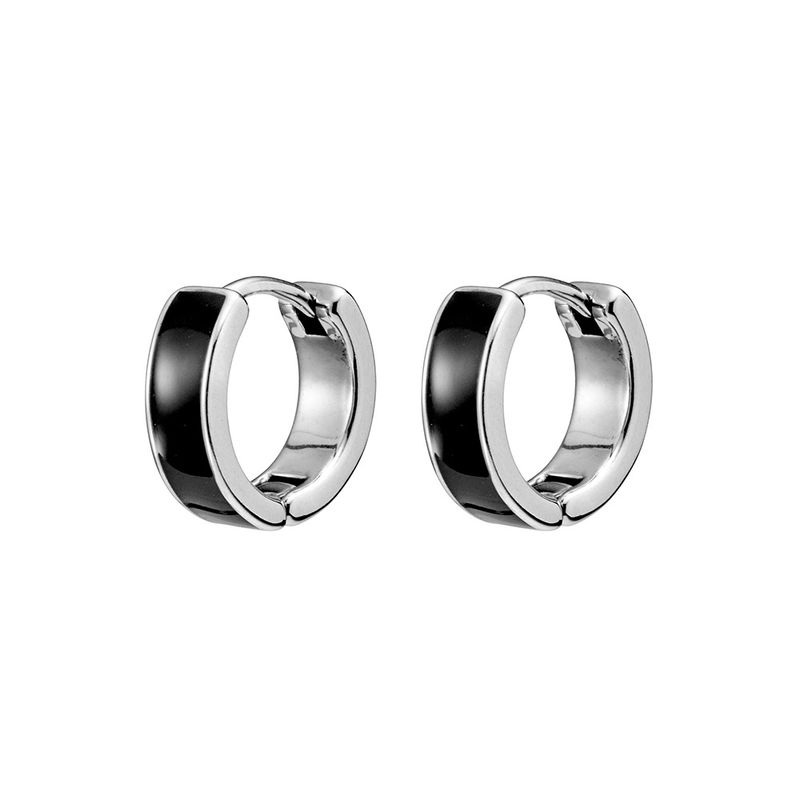 BLAZE MEN;S STAINLESS STEEL HUGGIE WITH IP BLACK SSE99-S