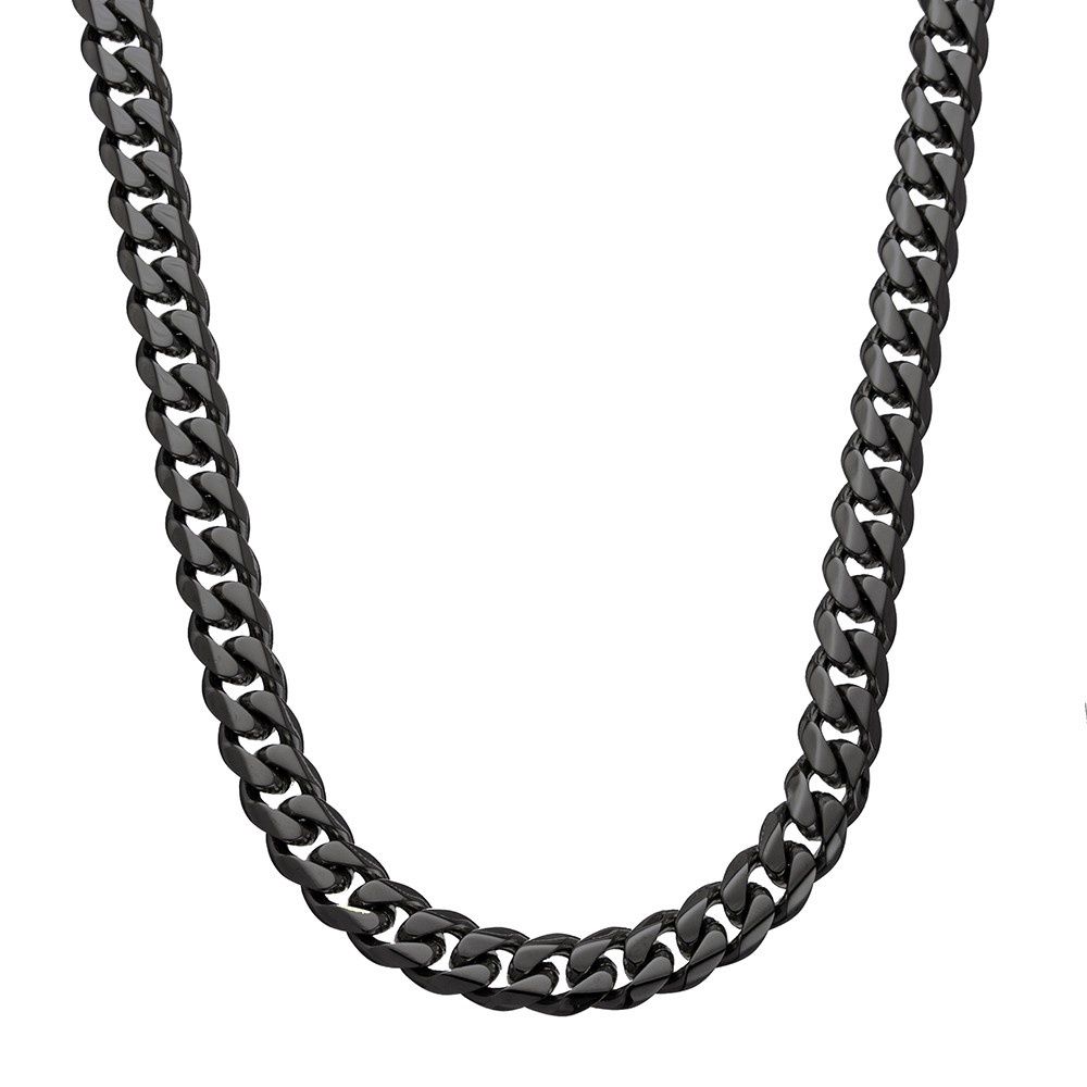 Blaze s/steel black cuban link chain 55cm SSCH32BLK-55CM