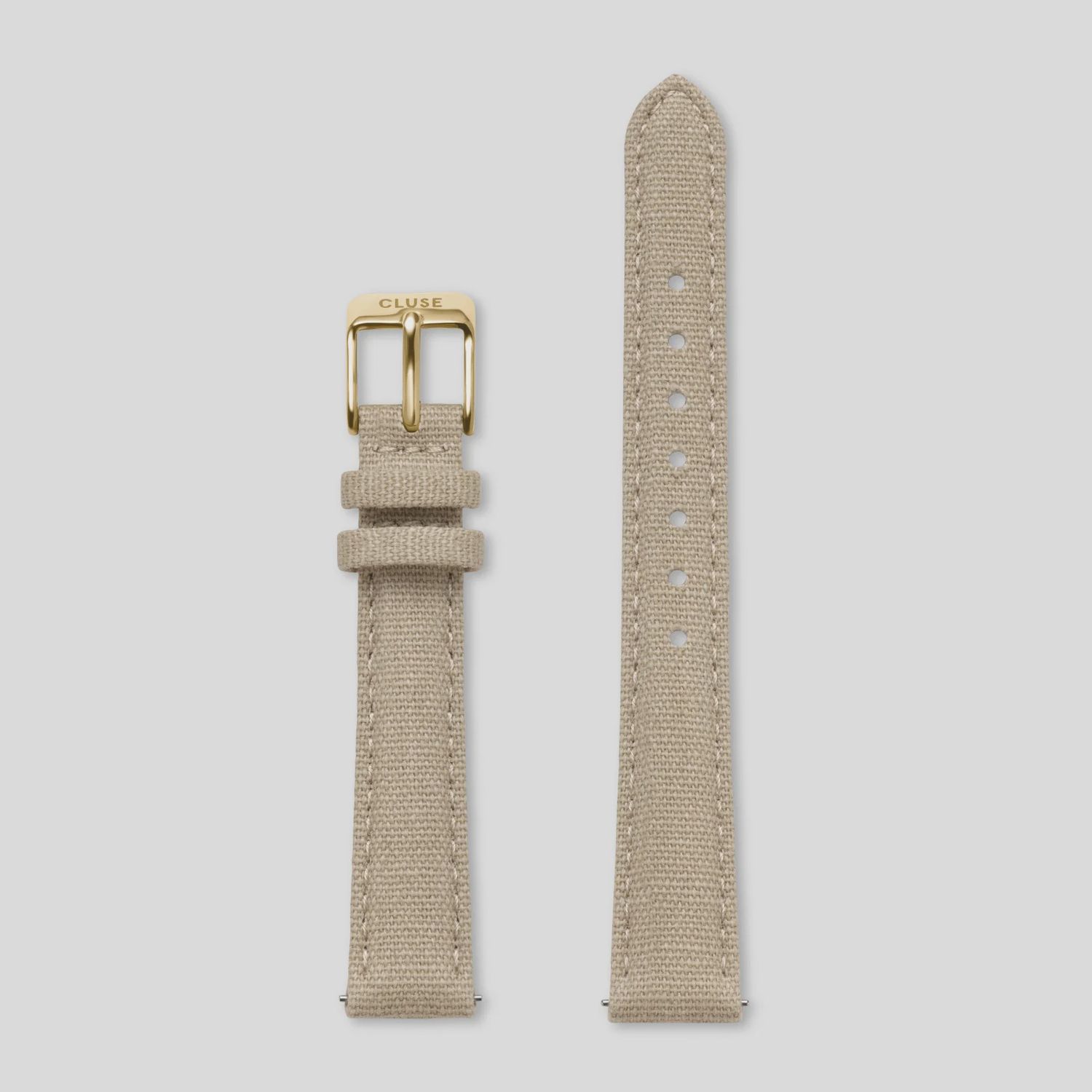 Cluse - Strap 14mm Linen Beige, Gold Colour CS12113