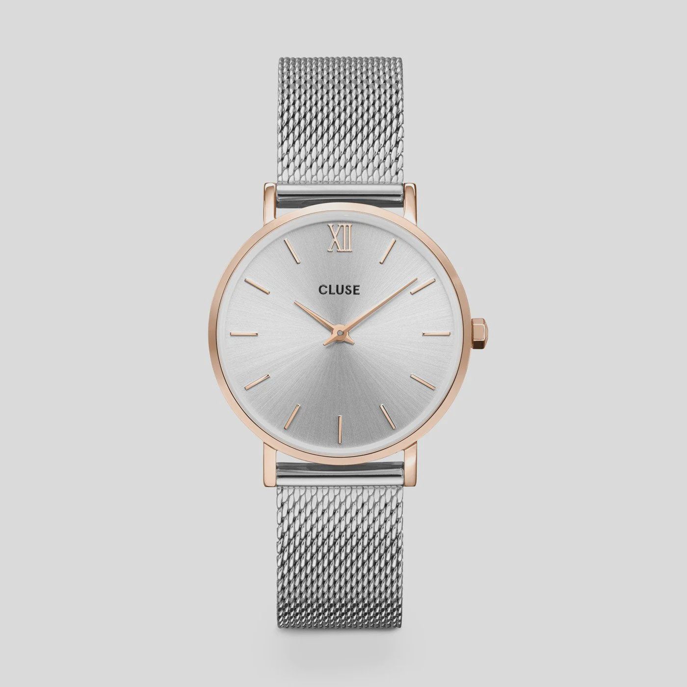CLUSE- minuit mesh rose gold/silver CW0101203004
