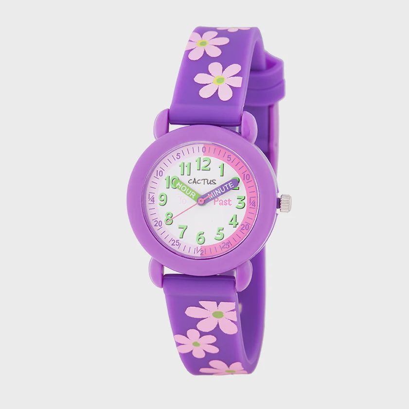 Cactus Purple Time Teacher Kids Watch CAC113M09