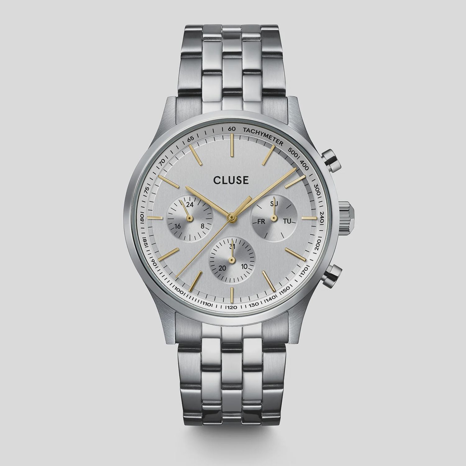 Cluse - Antheor Multifunction White/Steel/Steel Bicolour CW21010