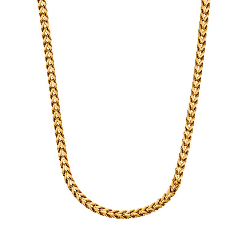 DPI - Blaze Stainless Steel YG plate 3D Mechanical link chain Gauge:4mm 60cm SSCH27G-60