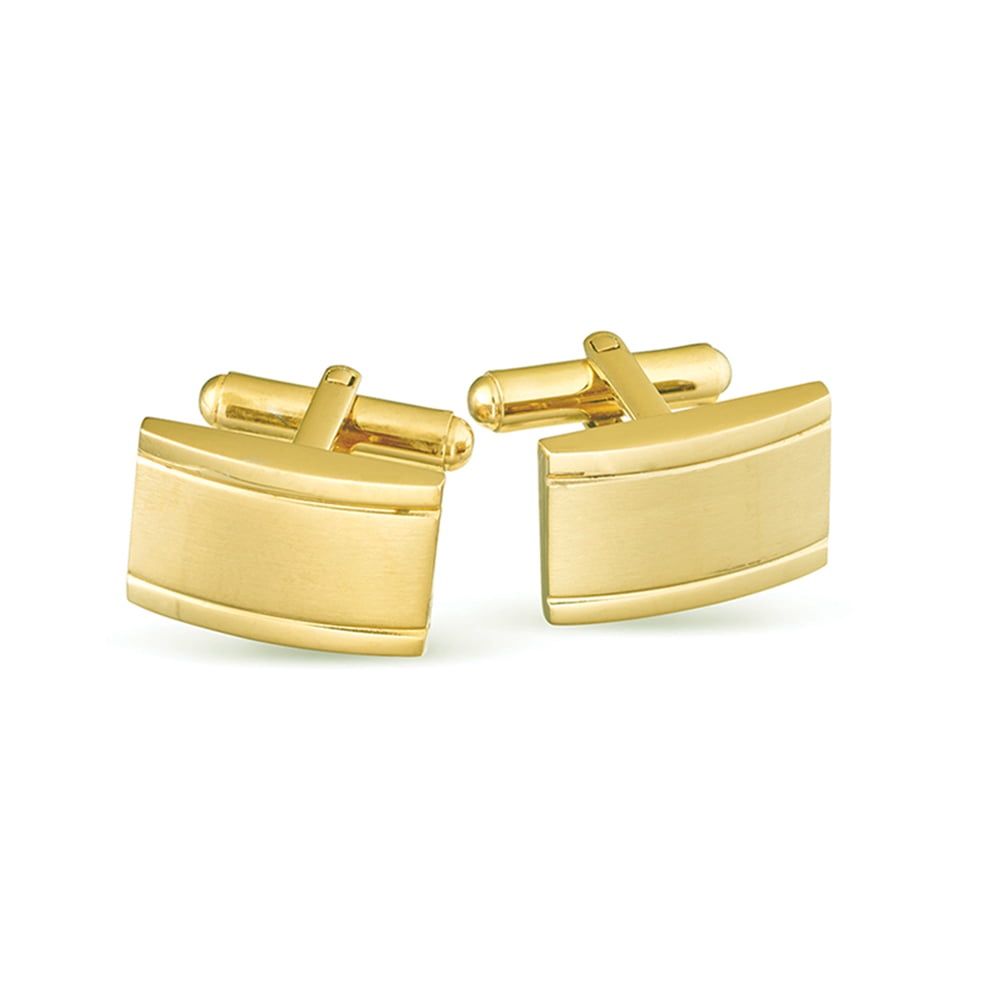 DPI - cufflinks gold matt and polished finish FCL22