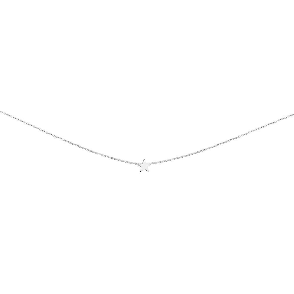 DPI - s/silv mini star short encklace 38+5cm N266-S