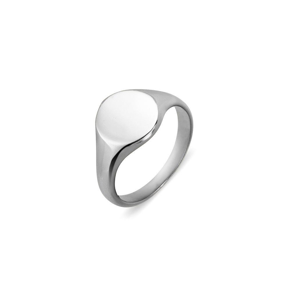 DPI - s/silver smal signet ring size 7 R1376L-S-7