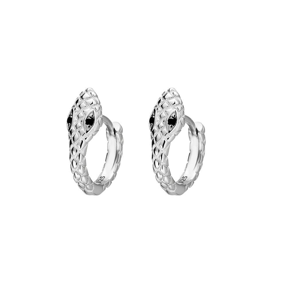 DPI - Sterling Silver lever-back snake earrings E1018-S