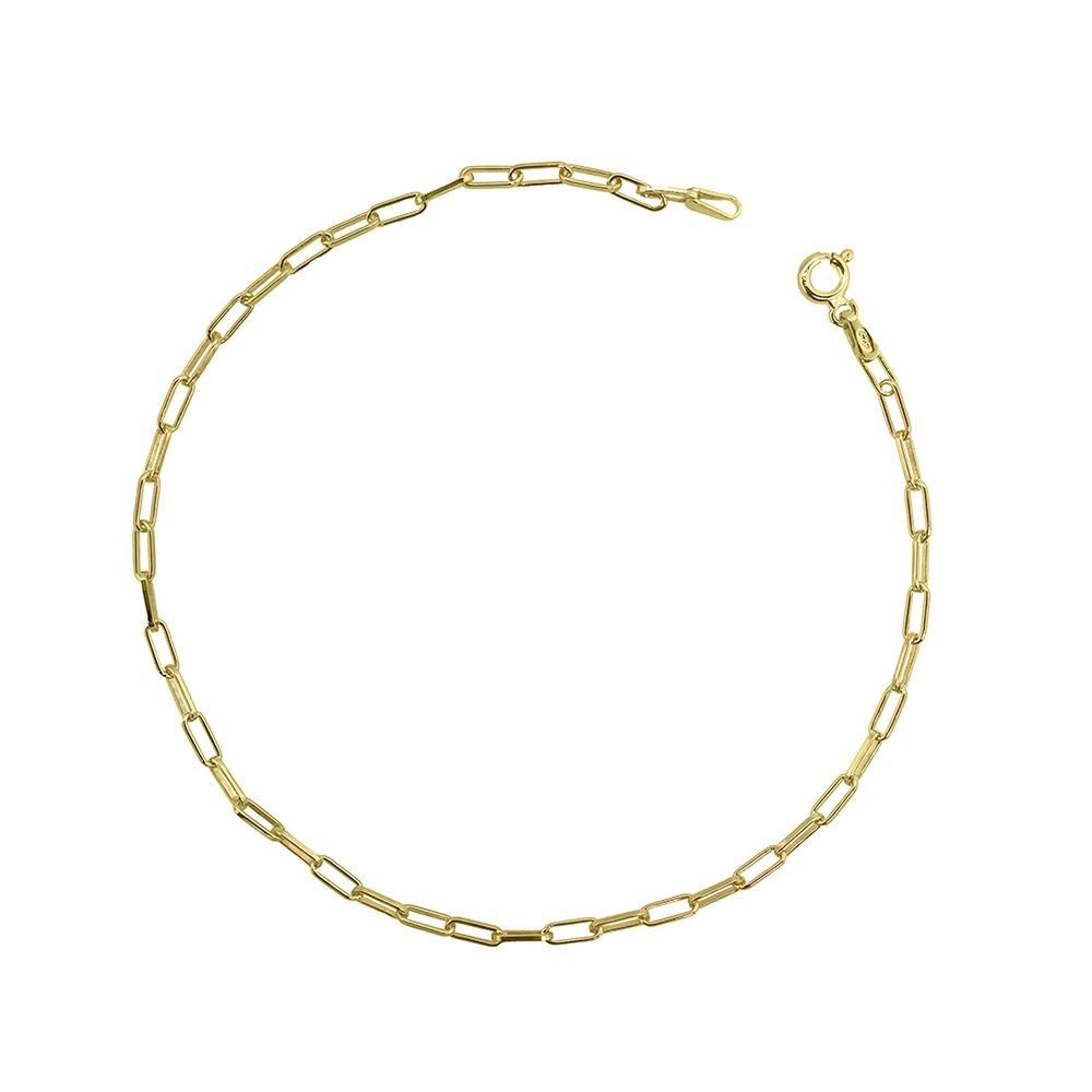 DPI - Sterling Silver petite paperclip link anklet AK70-G