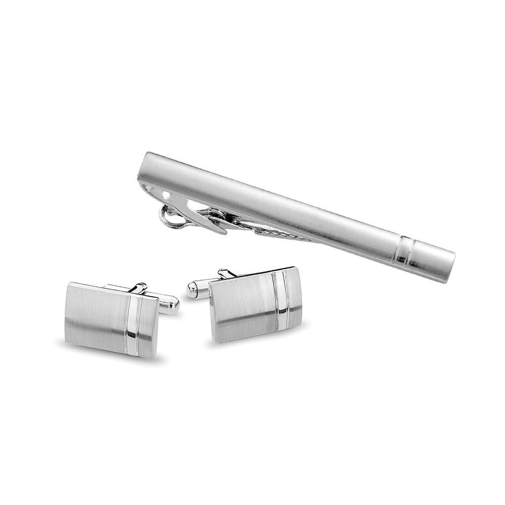 DPI Blaze cufflinks and tie clip set FCL19-SET