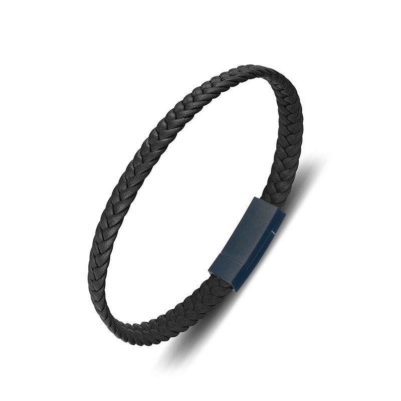 DPI NARROW SINGLE LEATHER B/LET SSBG190-BLK