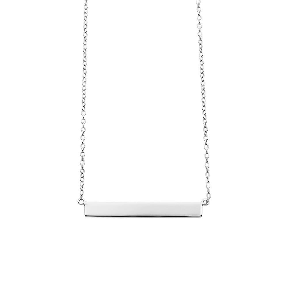 DPI - Sterling silver narrow plate necklace 42 + 3cm N124-S