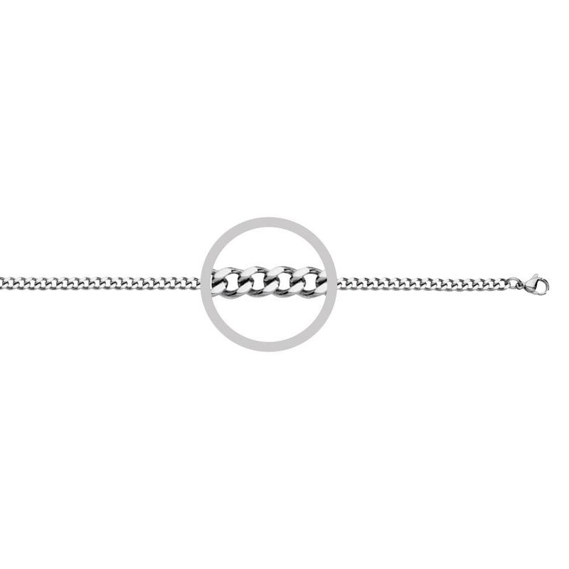 DPI stainless chain 45cm silver colour SSCH7S-45CM