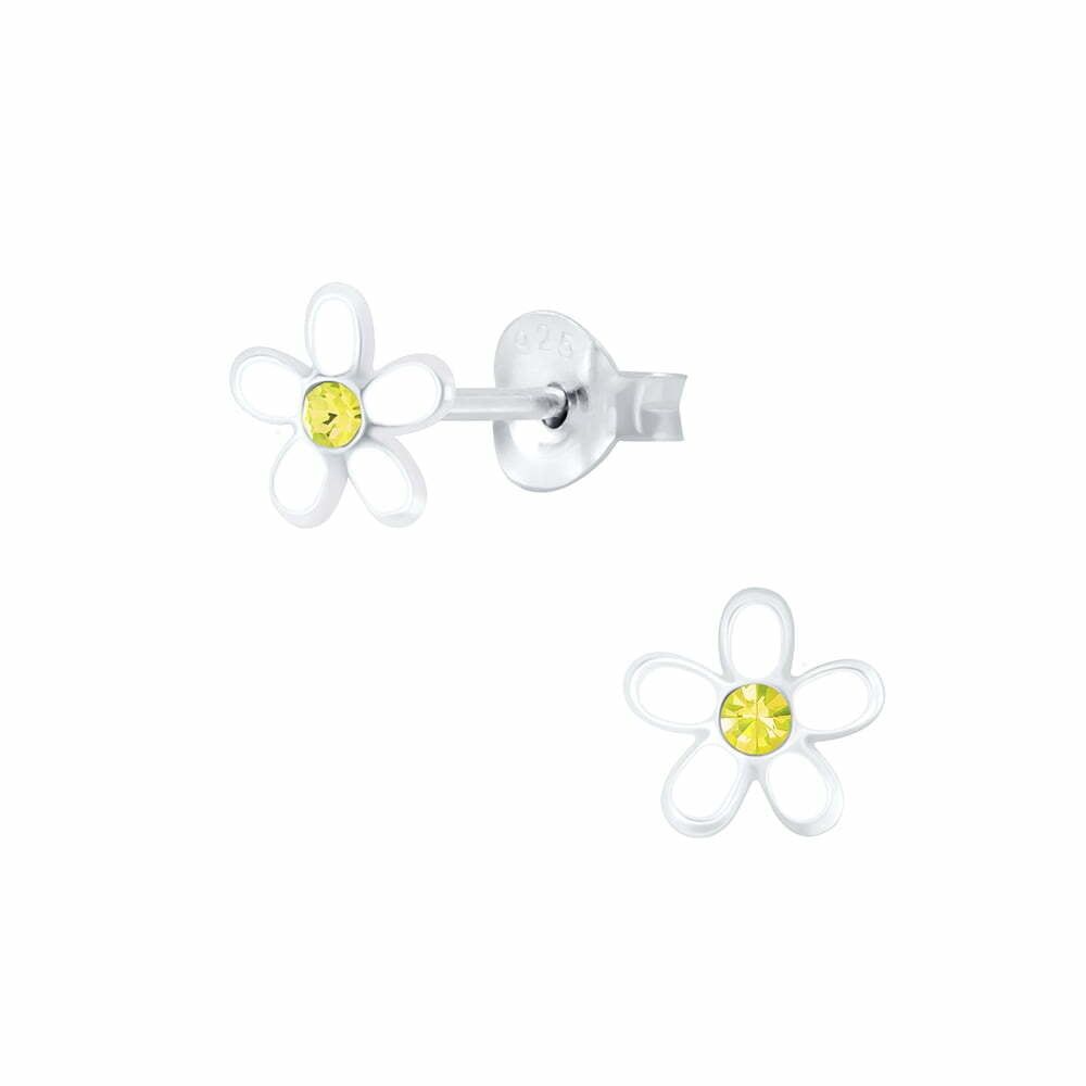 DPI - Tiny Treasures sterling silver children's daisy stud earring 7x6mm TTSE48