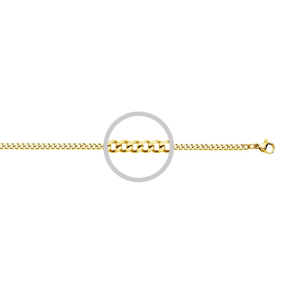 DPI Blaze stainless steel 3MM shiny steel curb link chain SSCH4G