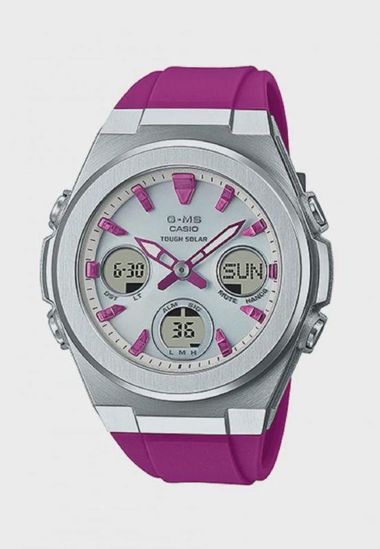 CASIO G-MS DUO SOLAR W/TIME RED BEZEL MSGS600-4A