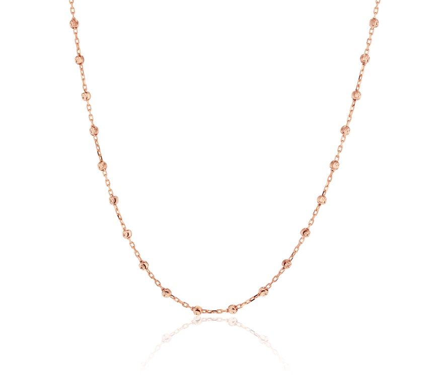 Golden Mile 9ct r/gold ball necklace BB81