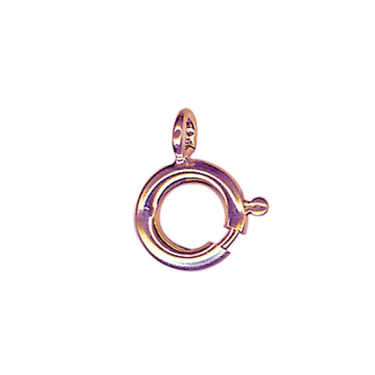 PINK 9CT ITALIAN 6MM BOLT RING BR69P