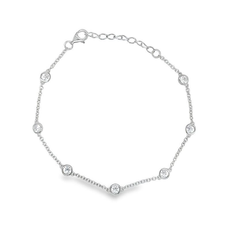 Paterson - Katie Multi CZ Bracelet Silver 16cm + 3cm ext BLC-704CZA
