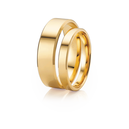 PWB - 9ct Yellow Gold Flat Bevel EZI fit Wedder, Size U, 6mm wide Special - was  1569, now  1239 EZIFB3433-U