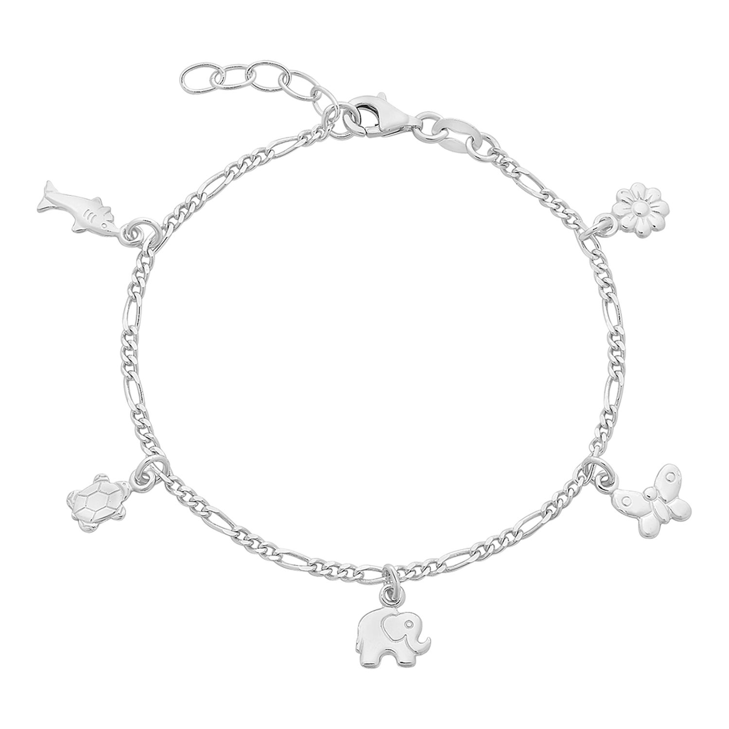 Sterling Silver Charm Bracelet M3232