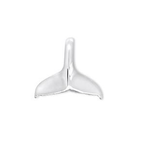 SS Whale Tail Pendant 30x25mm