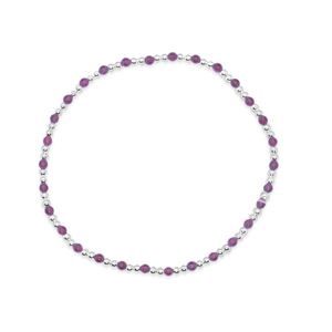 Stones S - 925 s/s Elastic ball bracelet Gemstones