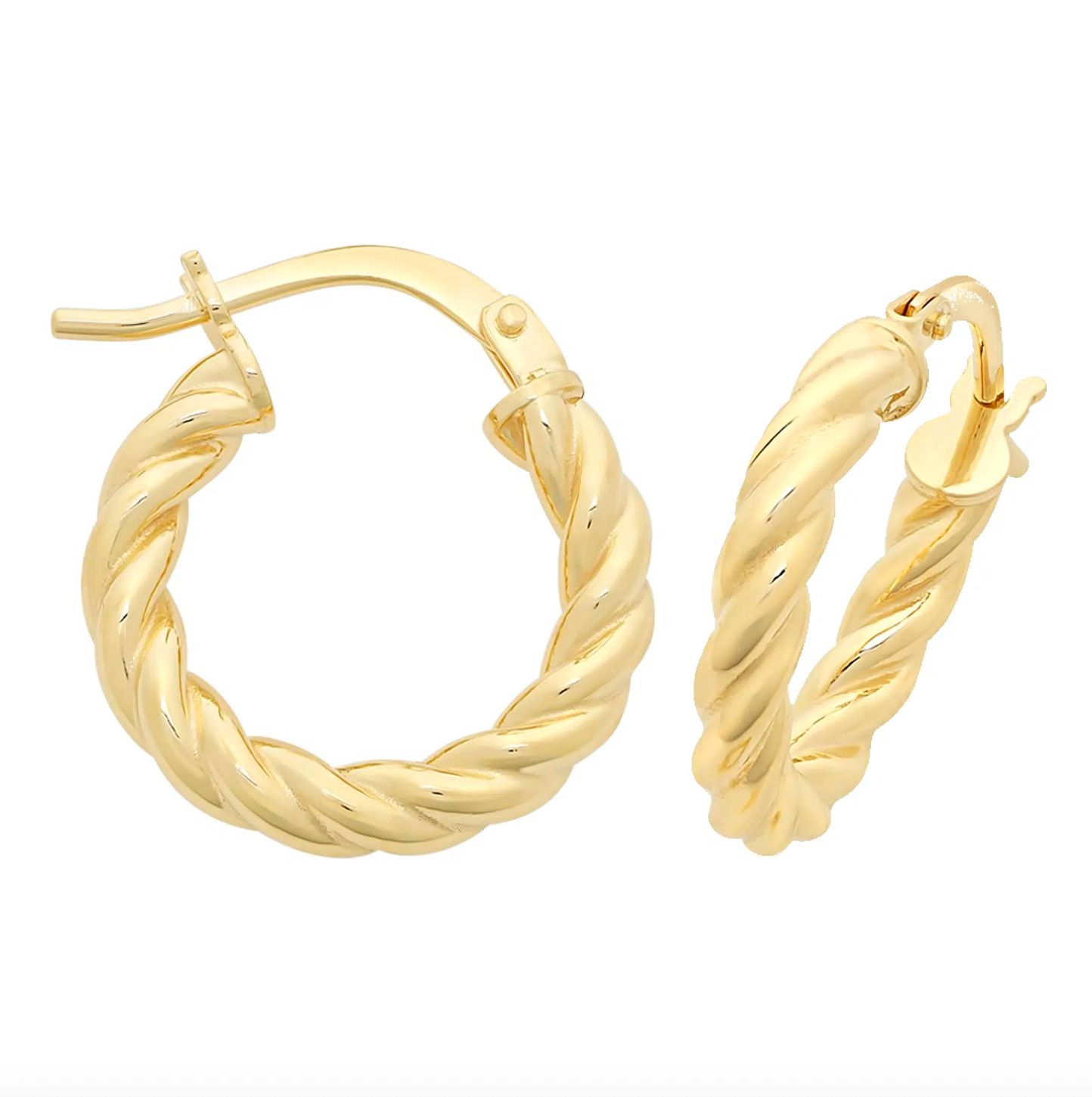 9ct yg silver filled hoops  M3277