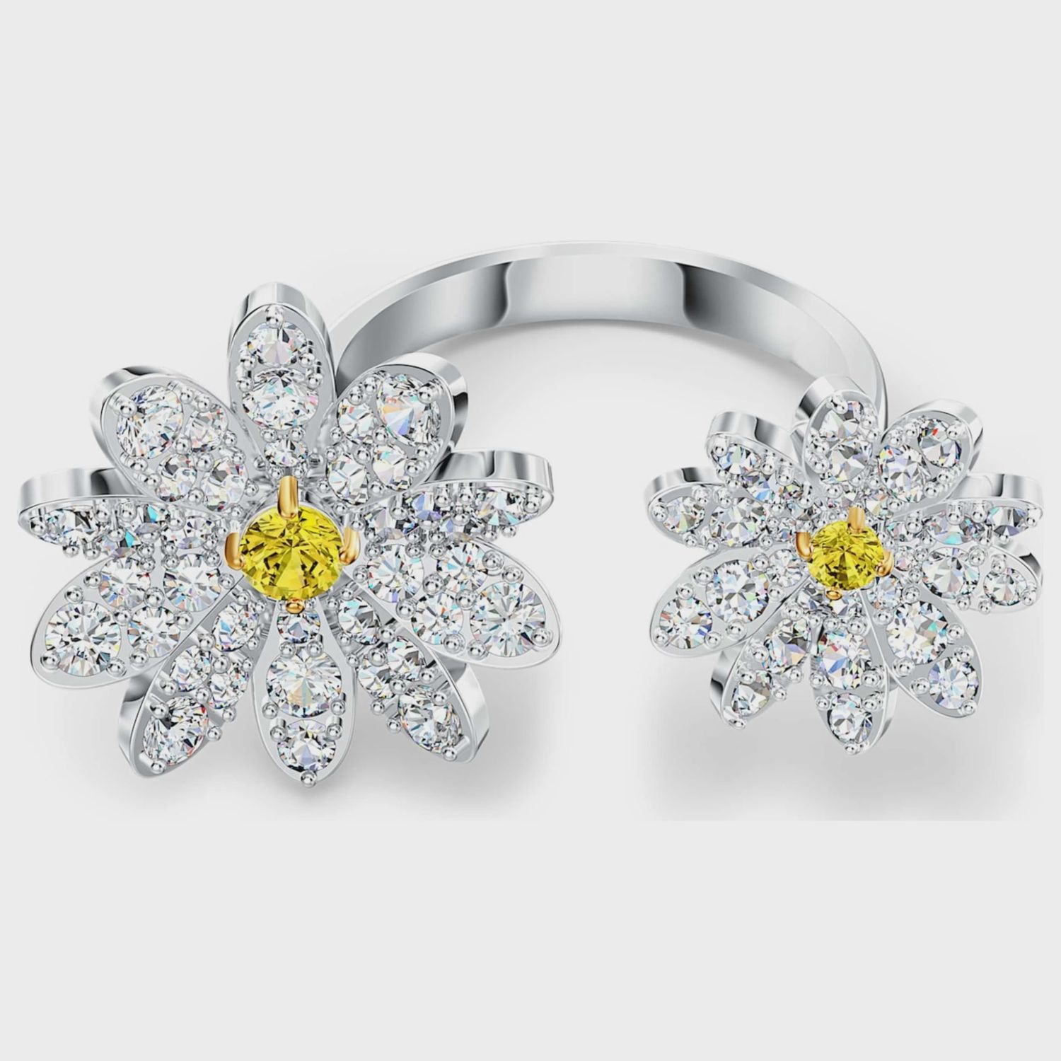 Crystal Eternal Flower Open Ring Size 58 5534941