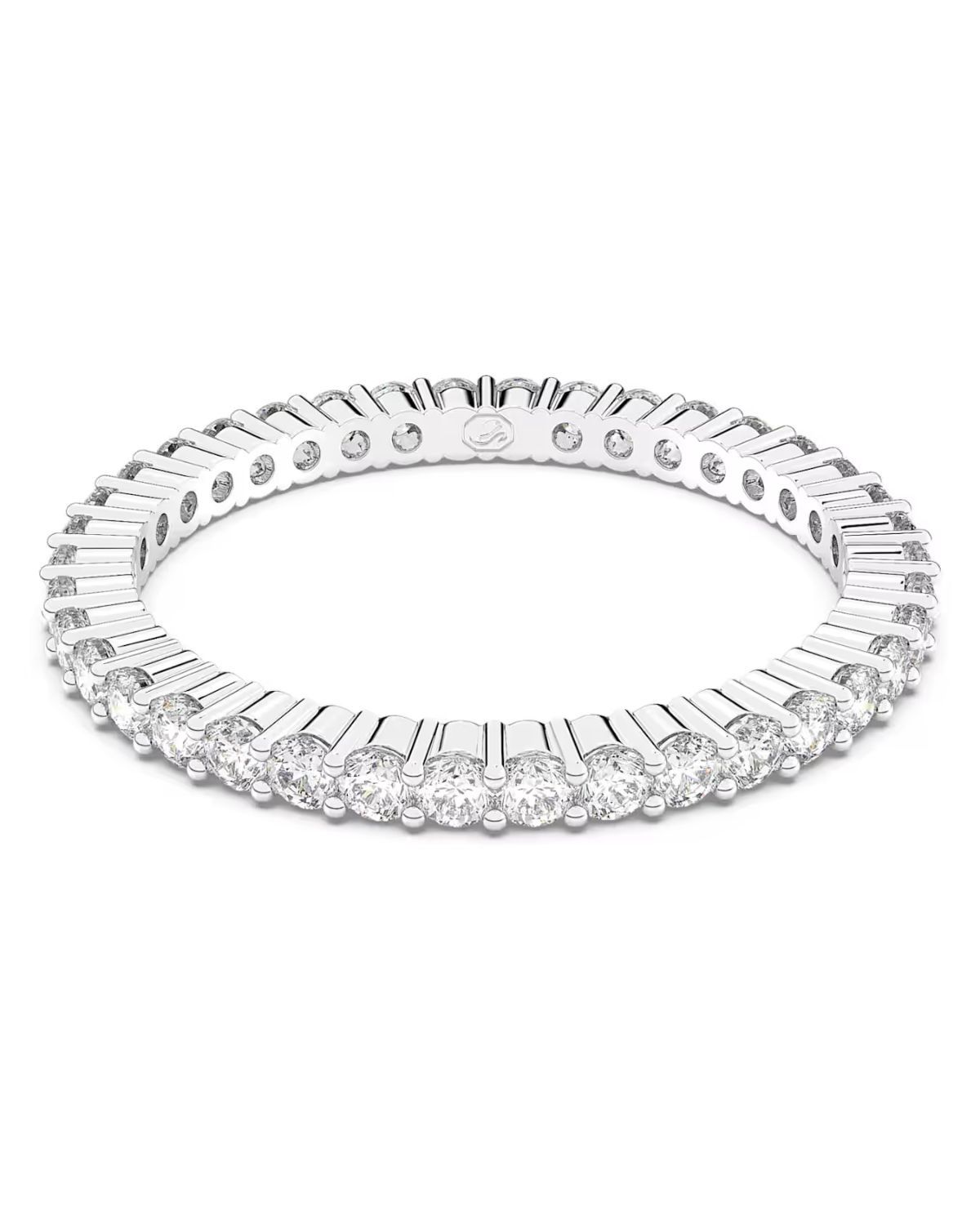 Matrix Vittore ring Round cut White Silver-tone finish Size 52