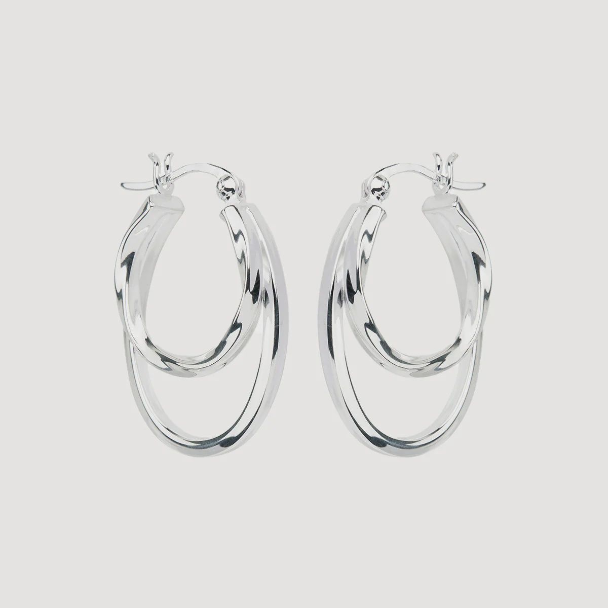 Sea of Change Hoop Earrings Silver E7186